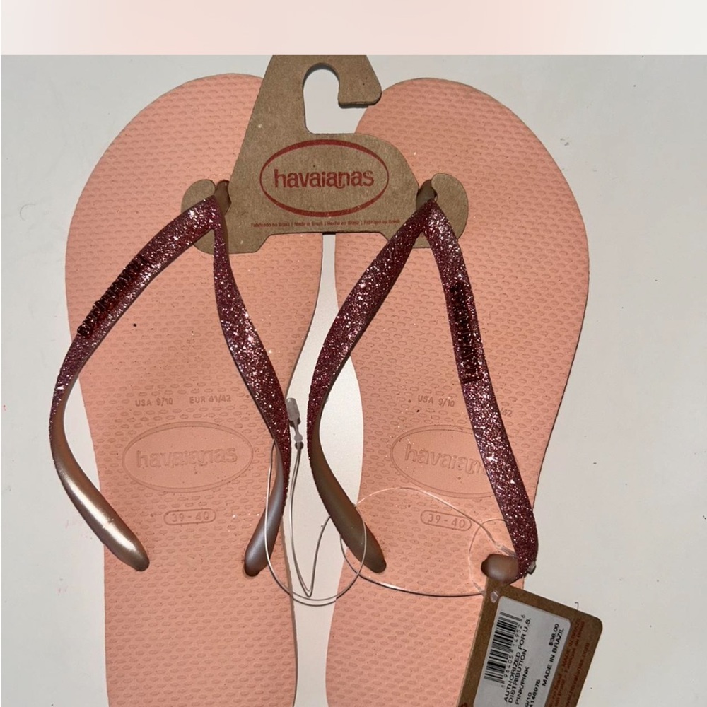 Havaianas Pink Sparkle Sandals